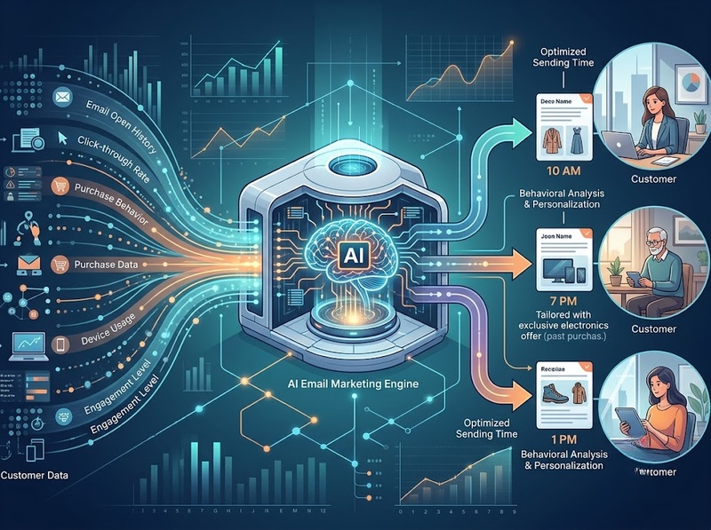 AI Email Marketing hỗ trợ cá nhân hóa, tự động hóa và tối ưu