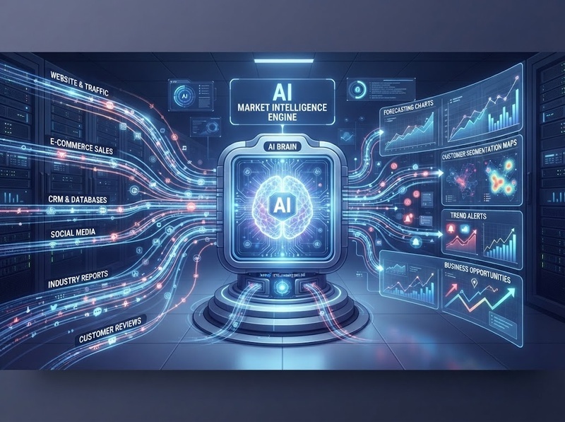 AI phân tích thị trường giúp xử lý dữ liệu và dự báo xu hướng