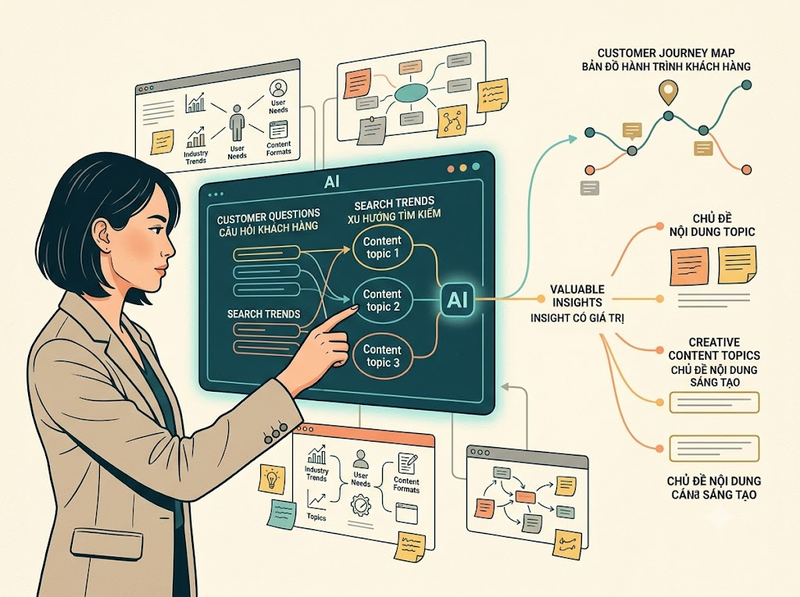 AI tạo nội dung Marketing từ ý tưởng đến tối ưu theo người đọc