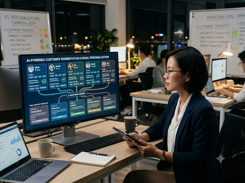 AI trong Email Marketing hỗ trợ cá nhân hóa, nội dung và thời điểm gửi
