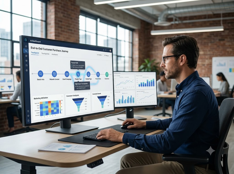 AI hỗ trợ marketing attribution phát hiện mẫu và tối ưu phân bổ
