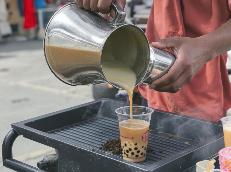 Bán trà sữa bằng xe đẩy có lời không