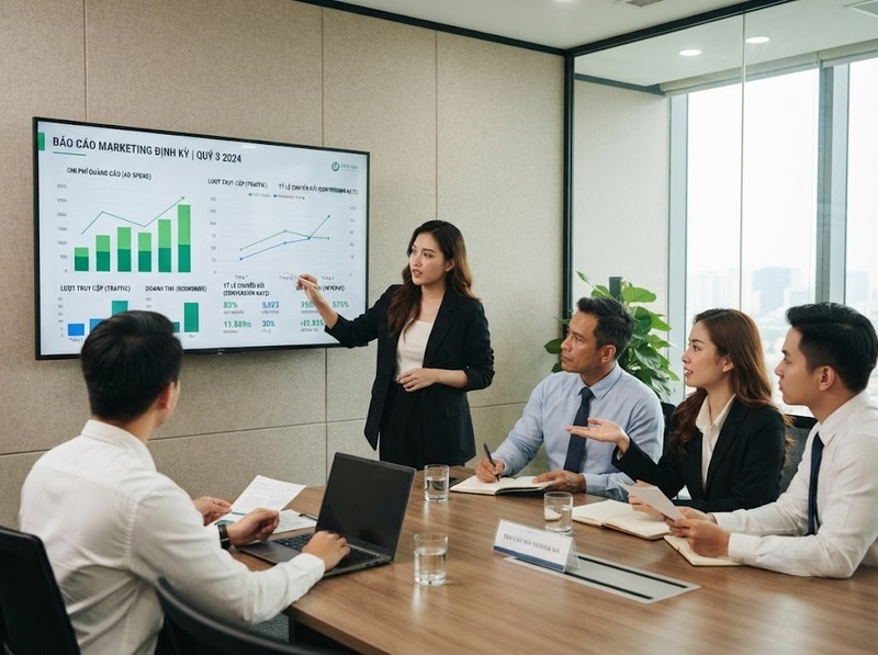 Thiết lập báo cáo marketing theo mục tiêu, chu kỳ và người đọc