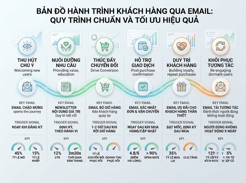 Phân loại Email Marketing theo nội dung, thời điểm và hành trình khách hàng