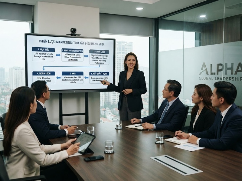 Xây dựng cấu trúc kế hoạch marketing đầy đủ và logic