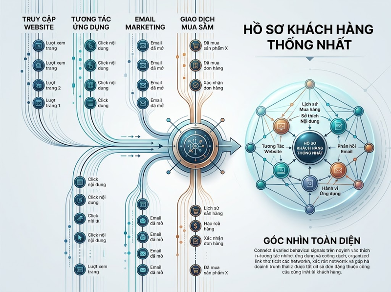 Cách CDP Customer Journey liên kết điểm chạm và phát hiện hành vi