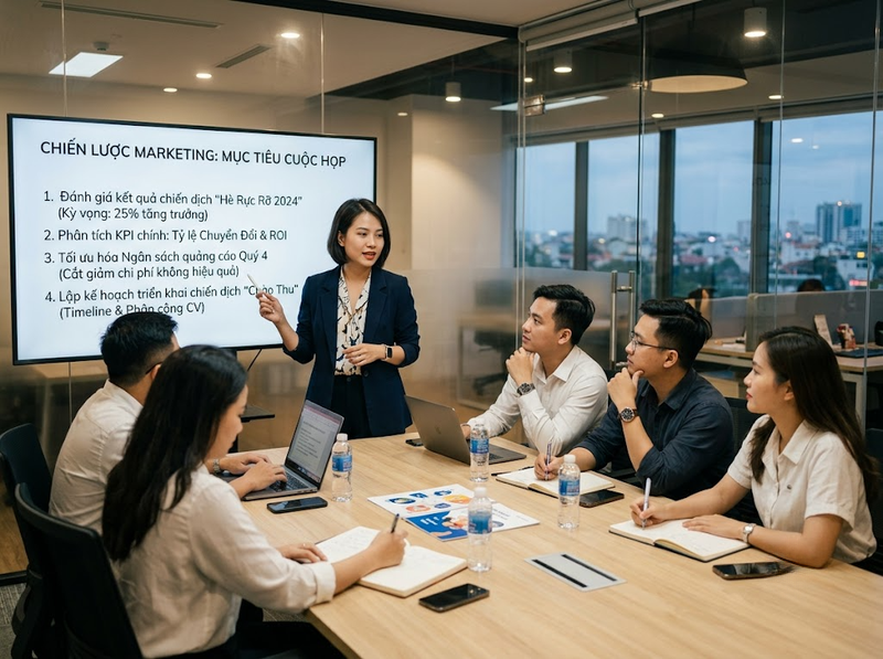 Chuẩn bị họp Marketing hiệu quả từ chương trình đến tài liệu cần thiết