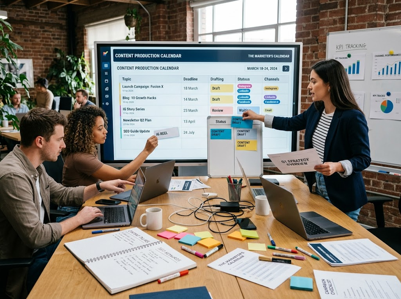 Công cụ quản lý nội dung Marketing giúp tổ chức và kiểm soát sản xuất