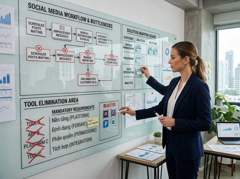 Cách chọn công cụ Social Media Marketing phù hợp quy trình và nền tảng