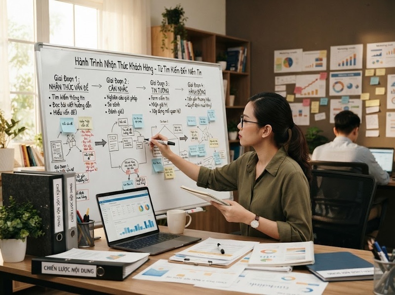 Content Marketing và quảng cáo khác nhau về mục tiêu và cách tiếp cận