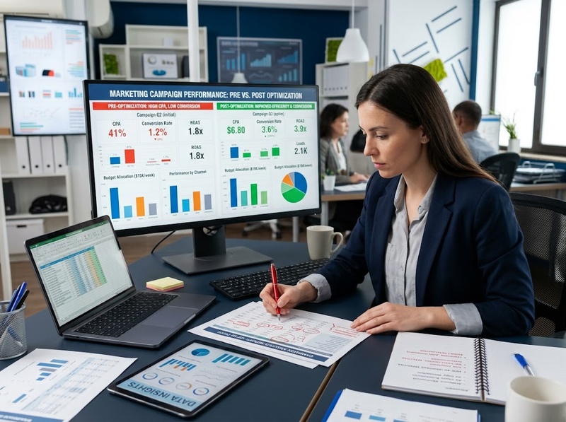 Đánh giá tối ưu chiến dịch Marketing bằng KPI và mức cải thiện