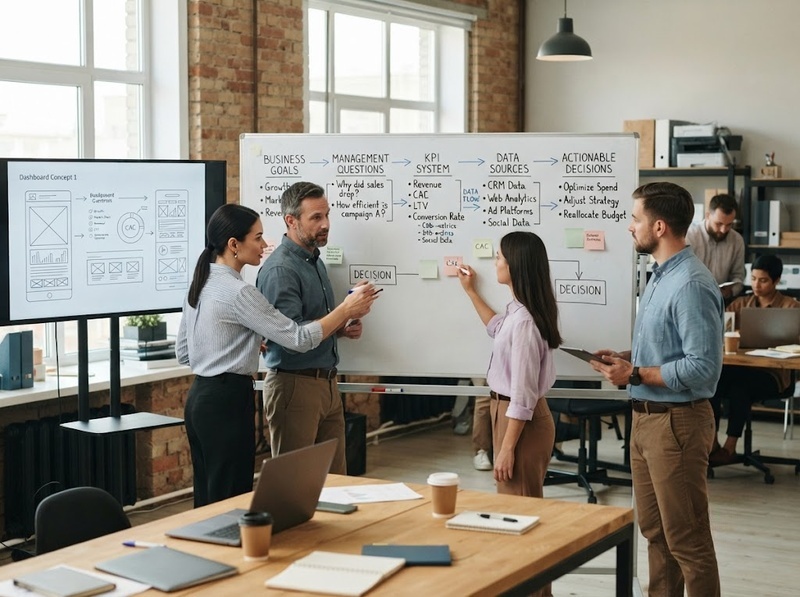 Thiết kế dashboard marketing rõ ràng, hữu ích và dễ theo dõi