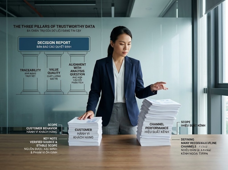 Kiểm tra độ tin cậy dữ liệu Marketing trước khi phân tích