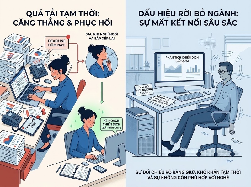 Đổi hướng nghề Marketing khi năng lực và mục tiêu không còn phù hợp
