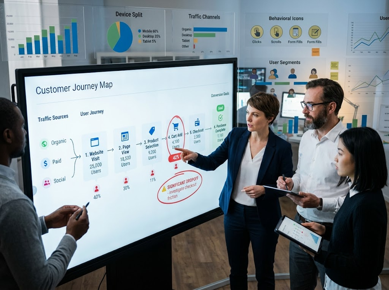 Thực hiện Funnel Analysis từ xác định bước đến tìm điểm nghẽn