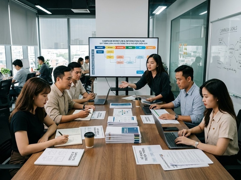 Giao tiếp trong Marketing giúp phối hợp công việc và truyền đạt thông tin hiệu quả