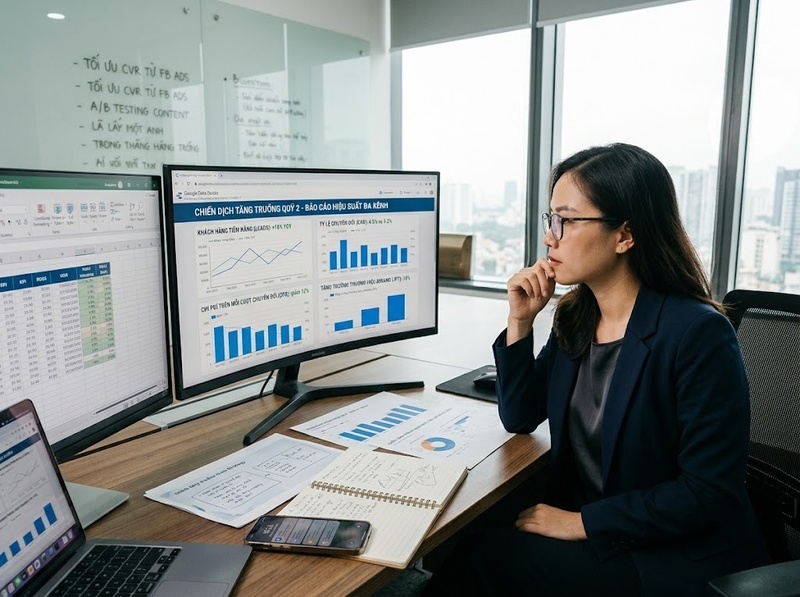 Hiệu suất nghề nghiệp Marketing được đánh giá qua kết quả và cách làm việc