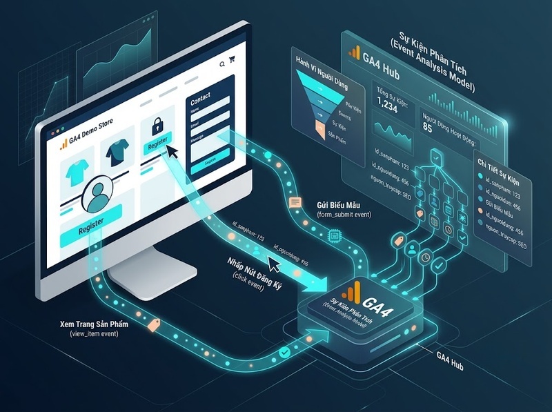 Khai thác Google Analytics 4 từ thiết lập đến phân tích dữ liệu