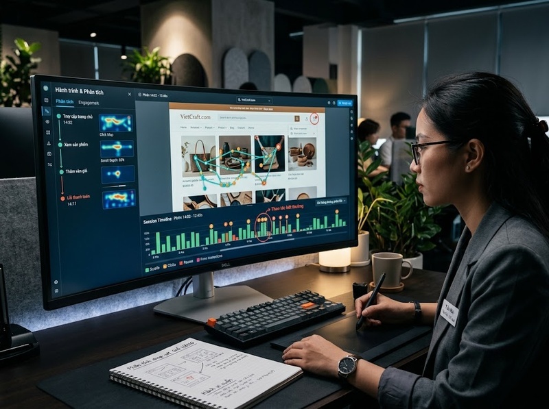 Phân tích hành vi website bằng Microsoft Clarity và dữ liệu phiên truy cập