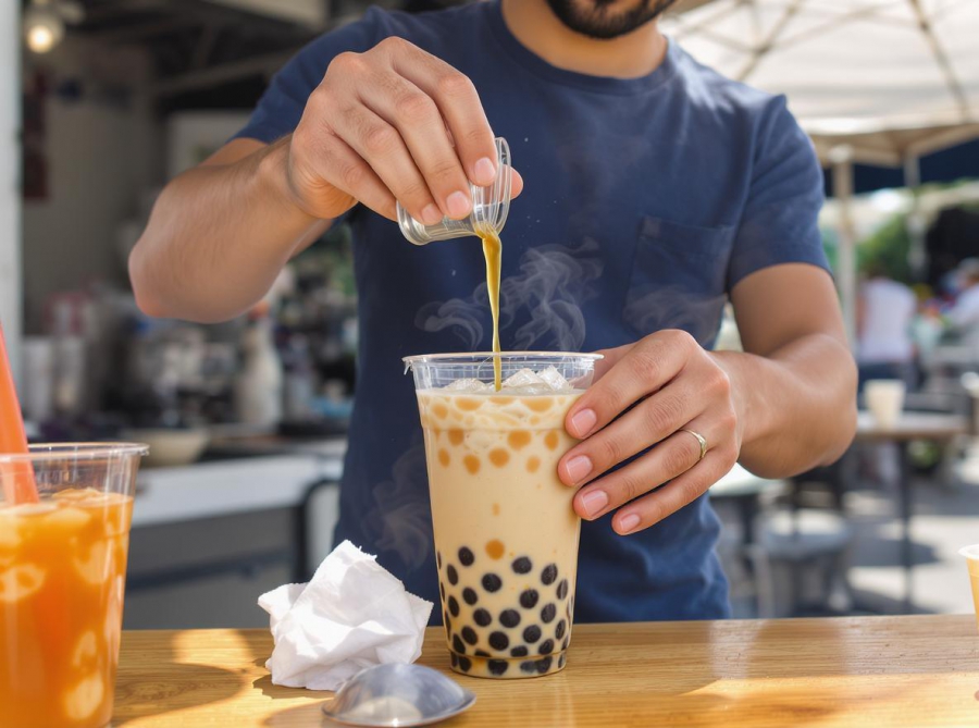 Kinh nghiệm bán trà sữa ngoài trời hút khách