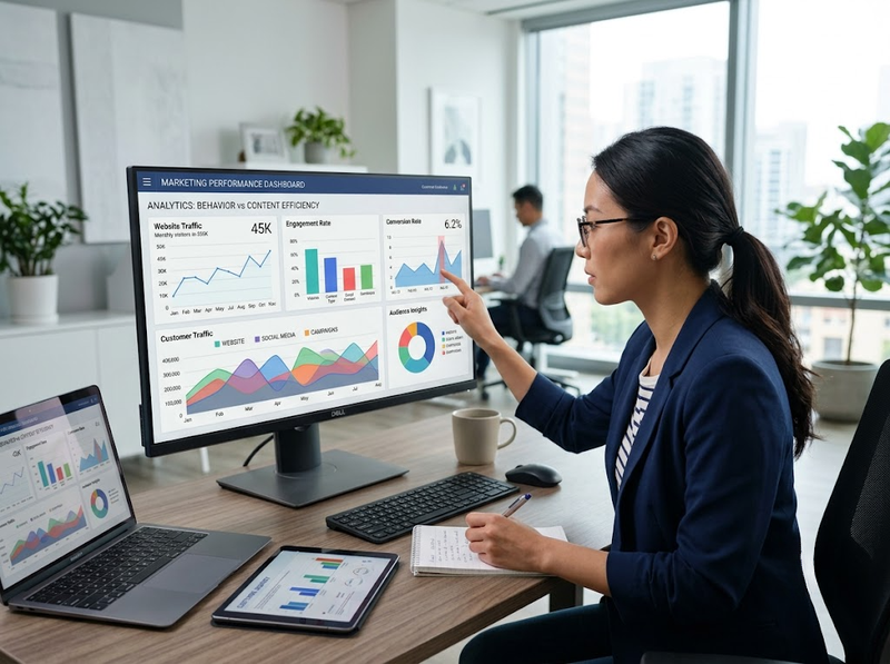 KPI Marketing Analytics đo lường hiệu suất, chuyển đổi và giá trị