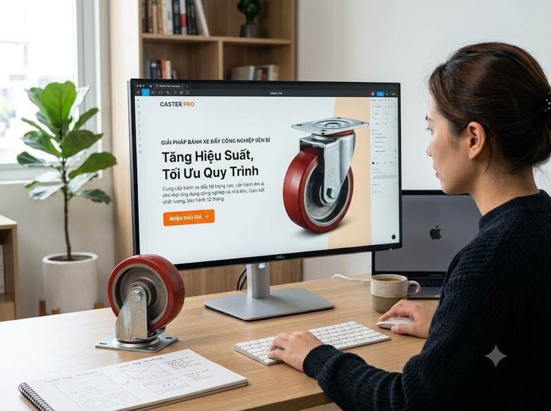 Landing Page bán bánh xe đẩy cần có những nội dung gì?
