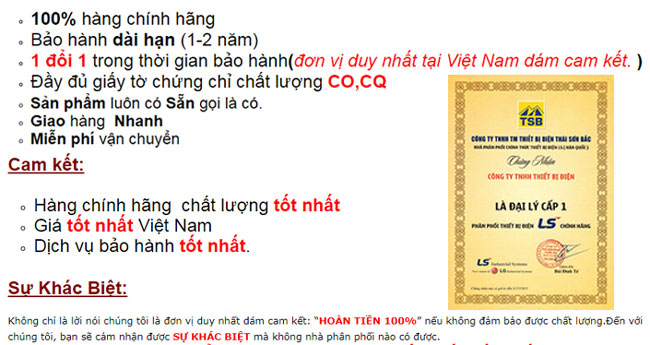 Đại lý thiết bị điện LS tại TP Hồ Chí Minh