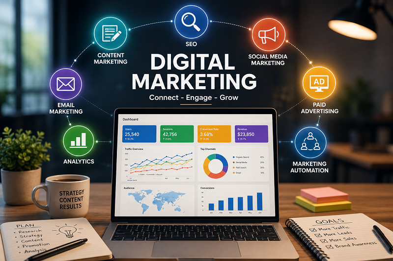 Digital marketing: Vai trò, lợi ích và đặc điểm nổi bật