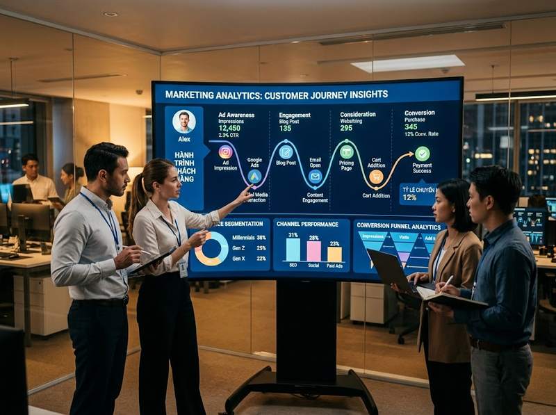 Marketing Analytics và Business Analytics khác nhau về phạm vi và mục tiêu