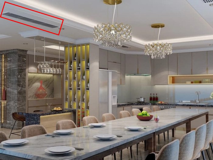 Vì sao showroom nên chọn miệng gió âm trần thay vì dạng nổi?