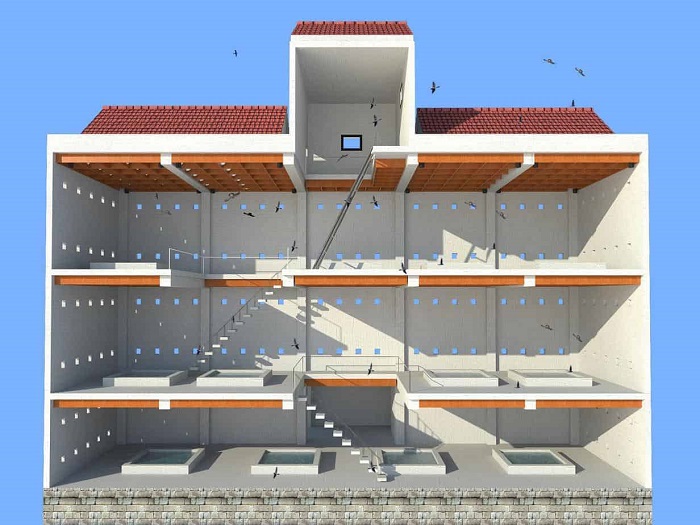 Xây nhà nuôi yến 100m2