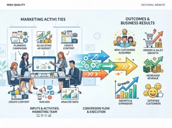 Phân biệt chỉ số đầu vào và đầu ra trong Marketing