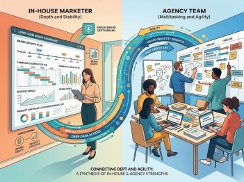 So sánh in-house và agency Marketing về công việc và môi trường