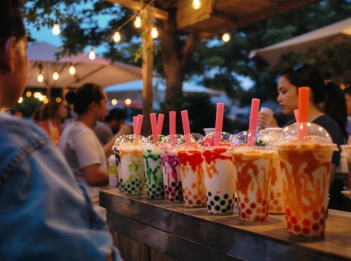 Kinh nghiệm bán trà sữa ngoài trời hút khách