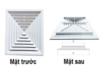 Miệng gió âm trần vuông có phải lựa chọn tốt nhất cho trần thạch cao