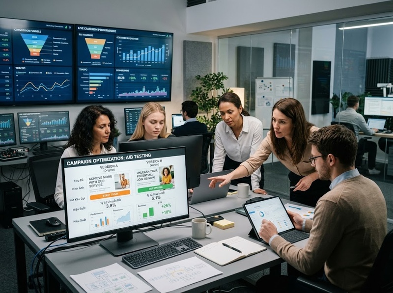 Ứng dụng A/B Testing Marketing trong tối ưu chiến dịch