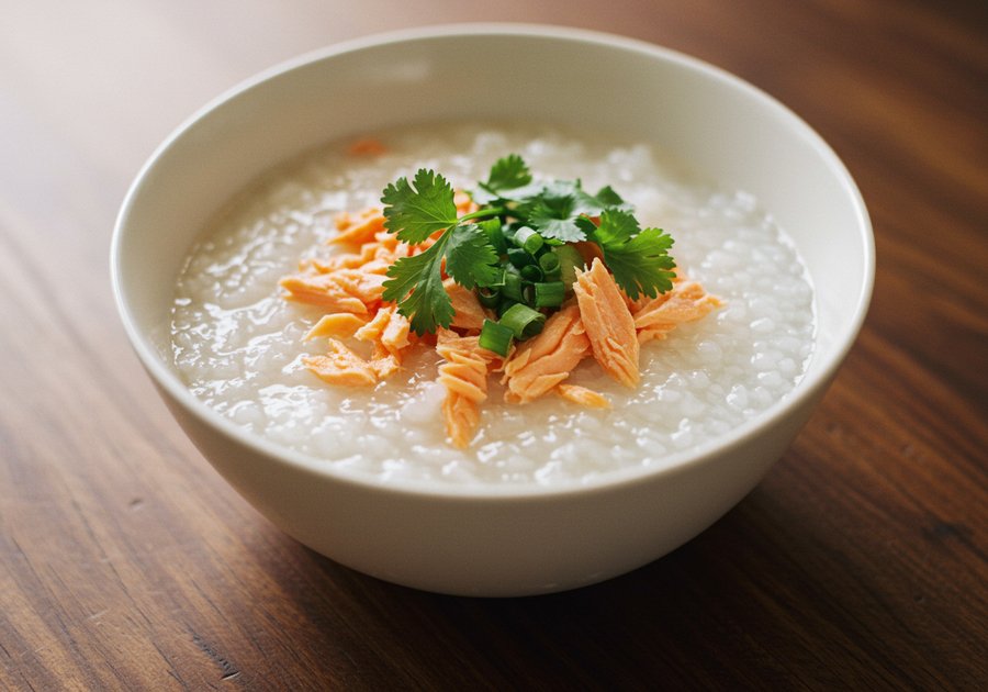 cháo cá hồi bao nhiêu calo