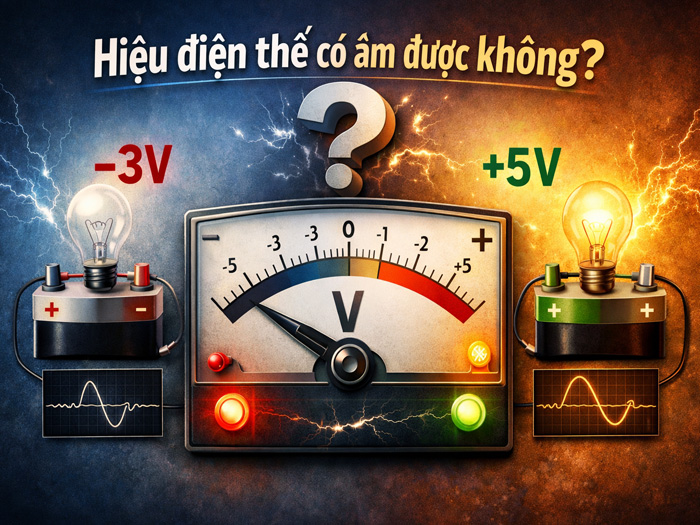 hiệu điện thế có âm được không
