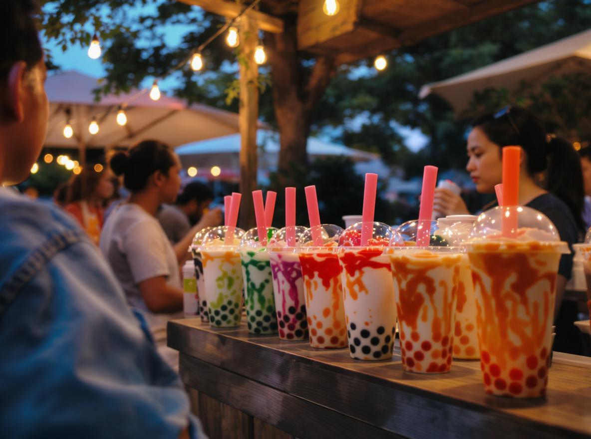 kinh nghiệm bán trà sữa ngoài trời